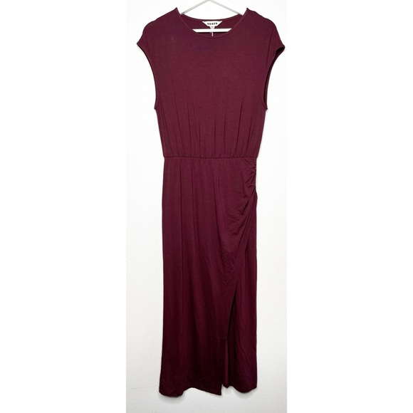 NWT Boden Column Jersey Maxi Dress Dark Burgundy Size 6 Regular - Picture 4 of 9